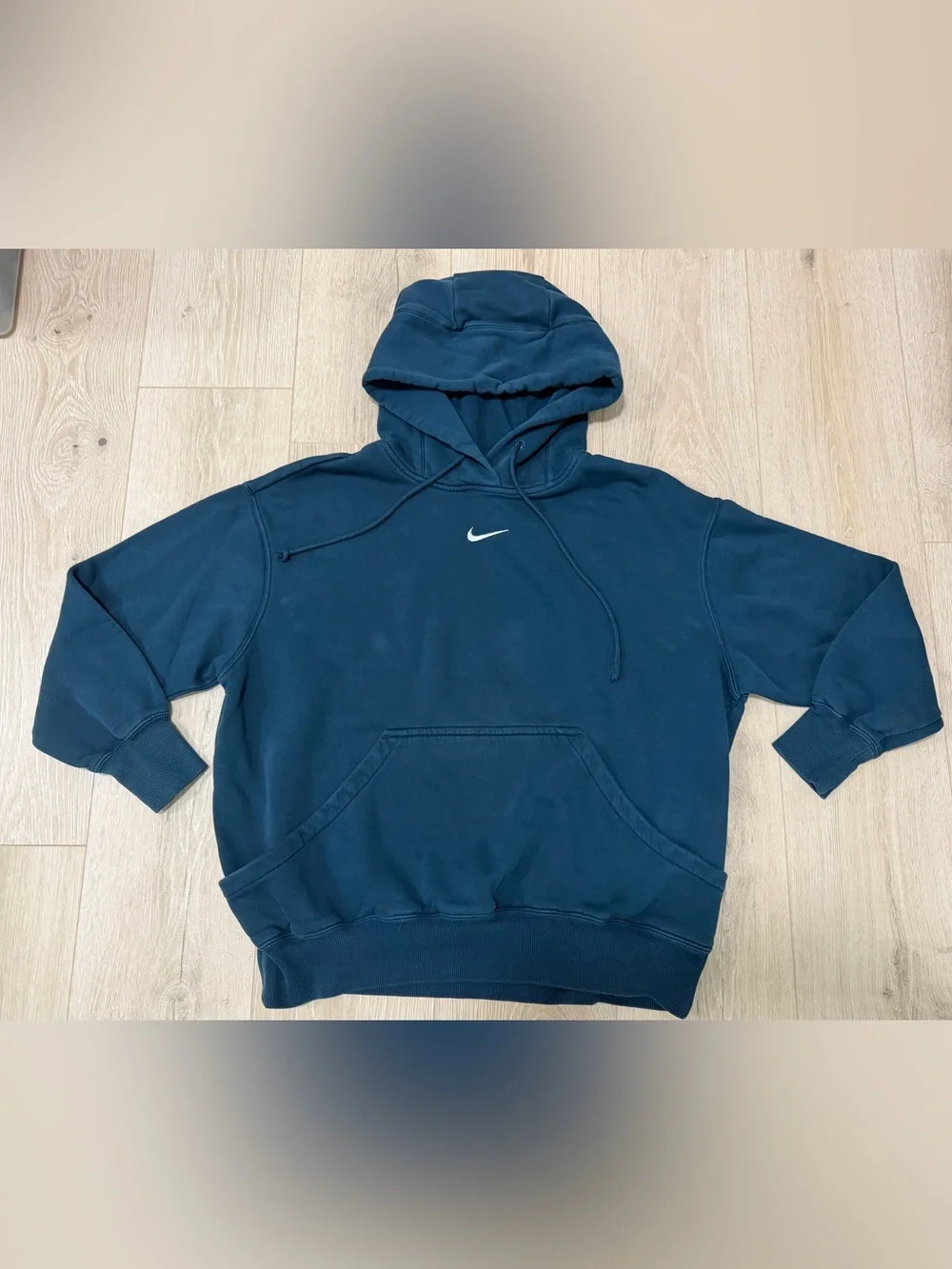 Nike Navy Pullover Hoodie with White Swoosh